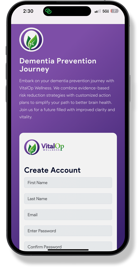 Dementia Prevention from VitalOp Wellness Dementia Prevention from VitalOp Wellness